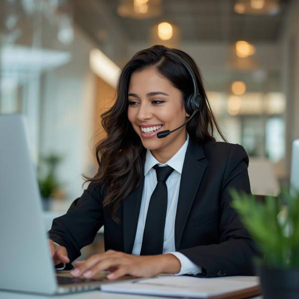 NVT Customer Service Representative helping a client.